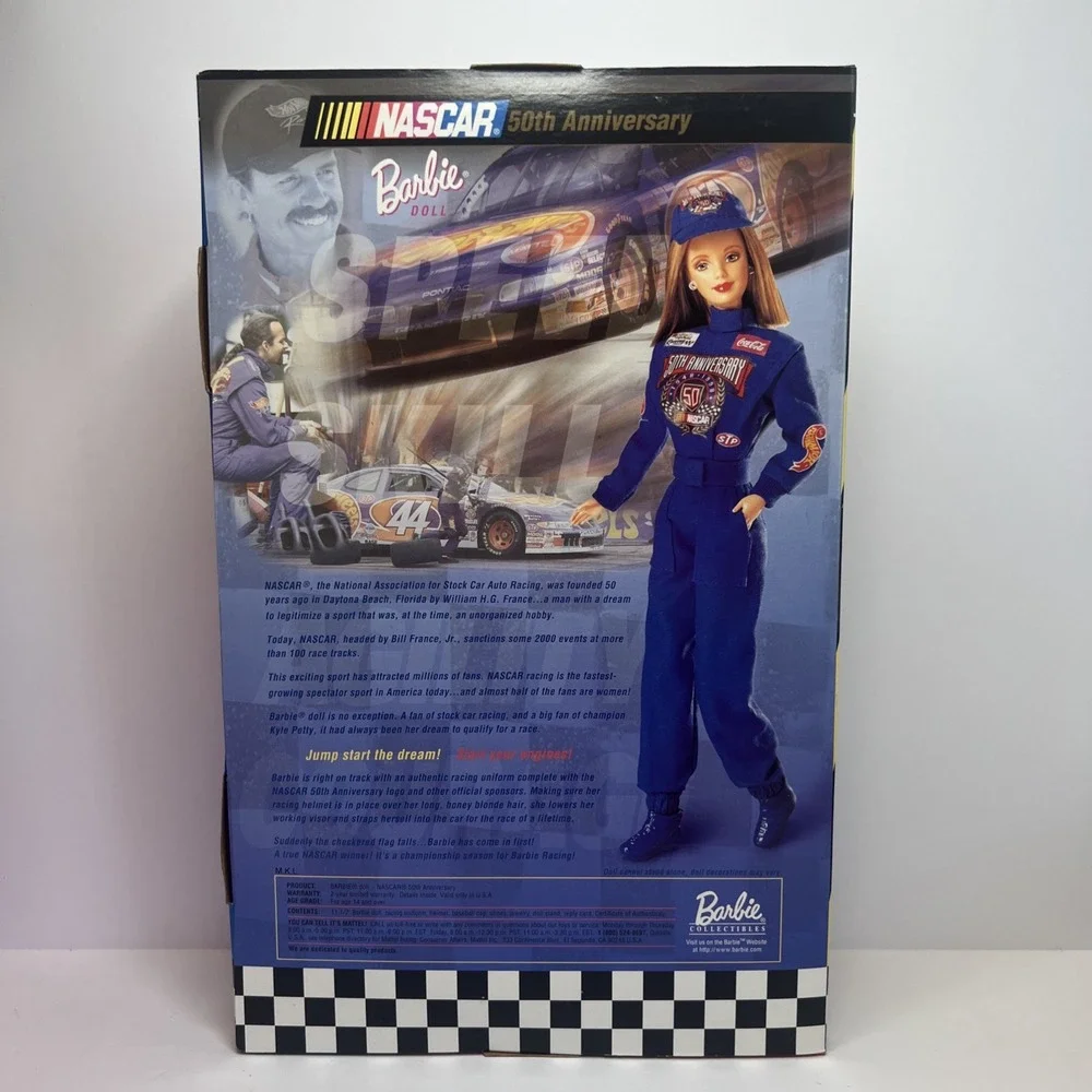 1998 NASCAR 50th Anniversary Barbie #20442 Collector Edition NRFB Mattel Vintage